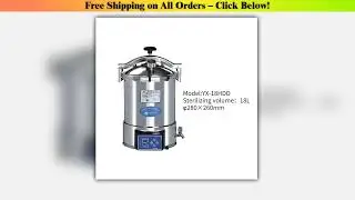IKEME Laboratory Autoclave High Temperature Steam Sterilizer 18L 24L Portable Pressure Steam