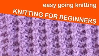 Easy Relief Knit Pattern - Simple Knitting