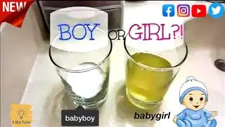 Baking soda gender test reveal #chinesecalendar #babygender #bakingsoda #babyboy #babygirl