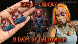 Day 1 • Chucky Beginner Friendly Makeup Tutorial | 31 Days of Halloween 2025 by Chelle Alexis Art