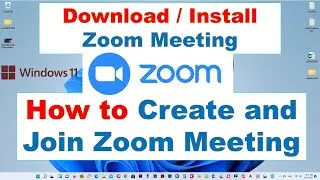 Download and install Zoom Joining and creating meeting  on windows 11