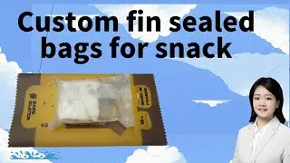 Custom fin sealed bags for snack