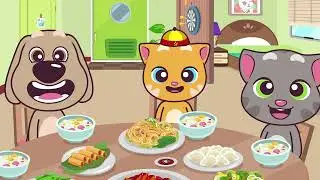 Talking Tom - Tom Knits Angela a Gift! | Cartoons for Kids | WildBrain Bananas