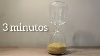 Reloj de arena ⏳⌛⏳ 3 minutos - Cuenta atrás 3 min - Sonido Gong #conquistadelsilencio