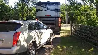 45ft Allegro Bus leaving Camp Tomtuga