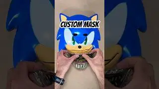 Превращаем Соника в маску Sonic.Exe! #сделай сам #косплей #хоррор #маска #искусство #хоррор #соник