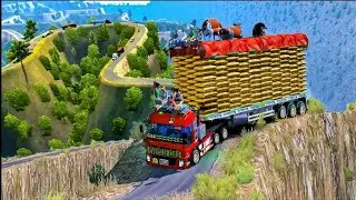 Oh My God 😨 😨 😨 Dangerous Truck Driving || Lorry Game Video #truckgame #truckgamevideos #truck #game