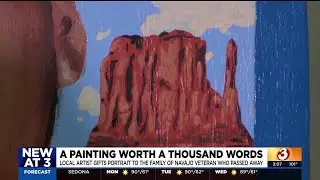 Arizona artist gifts portrait to family of beloved Navajo veteran