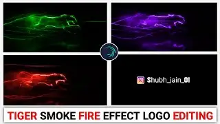 Tiger fire effect Instagram logo video editing || Smoke fire effect bala video kaise banaye