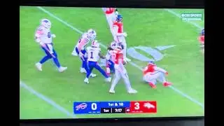 James cook the 3rd breaking through the defensive line