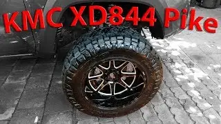 XD844 Pike Gloss Black/Milled Wheels 20x12 -44 Offset