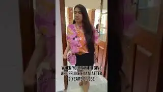 Offline Exam after OBE😭 | du open book protest #srcc