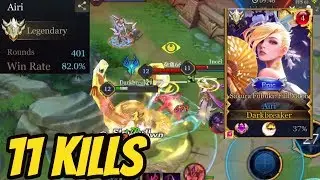 AIRI NEW SKIN GOLD FUBUKI 11 KILLS GAME | AoV | 傳說對決 | RoV | Li&ecirc;n Qu&acirc;n Mobile