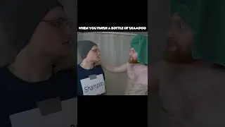 What I do with Empty Shampoo Bottles  #comedy #sketchcomedy #funny