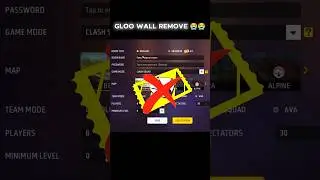 gloo wall permanently remove 😭😭 #tranding #freefire #vijayfreefire #update