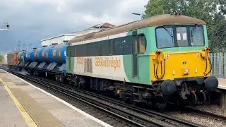 73202 + 73136 GBRf 3W01 Northfleet station, 28.09.2025