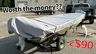 Cheap Amazon&nbsp;Boat&nbsp;Cover&nbsp;Any Good?? |&nbsp;RVMasking&nbsp;Jon&nbsp;Boat&nbsp;Cover&nbsp;Unboxing, Install & Review