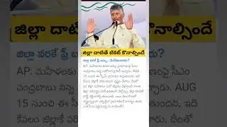 CM Chandrababu about free bus service in AP