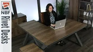 Office Desk | NBF Signature Series Rivet Desks | National Business Furniture