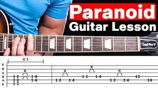 Paranoid Guitar Lesson
