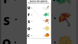 Match The Objects | Daily Practice Worksheets For Kids  @Homeschooling & fun