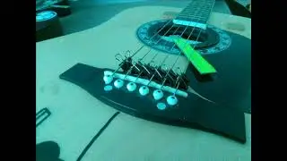 PREPARED (distorted) GUITAR (prepared guitar with unusual tuning, DIY effects with no pedal)
