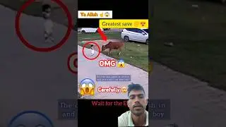 Baby par cow ka attack😱#shorts #cow #baby #carefully #shortsfeed