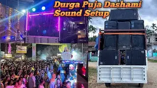 Durga puja Dashami sound setup2025🔥🔥🔊 // ahuja swx-1010 bass rcf top ahuja top #crazydjvlog 