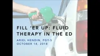 Fill'er Up: Fluid Therapy in the Emergency Department