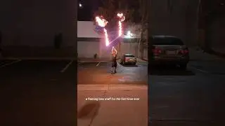 Playing With Fire: Mesmerizing Fire Staff Spinning 🔥🔥🔥