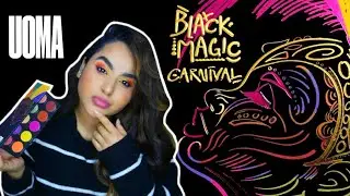 UOMA BEAUTY CARNIVAL BLACK MAGIC PALETTE SWATCHES & REVIEW
