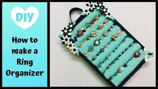 DIY Ring Organizer, Jewelry Organizer, Best Out of Waste, Cardboard Organizer
