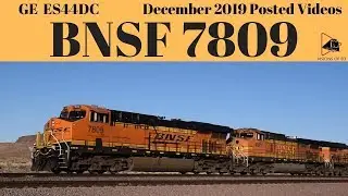 BNSF Intermodal Train BNSF 7809 Westbound 10/21 Eastbound 10/23/2019