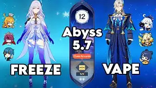 SKIRK FREEZE & NEUVILLETE VAPE | GENSHIN 5.7 | ABYSS 5.7 | DEVAR JI GAMING