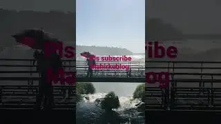 rain with beautiful waterfall,#youtube short,#youtube ,@mahir ke blog