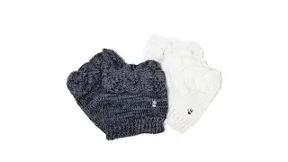 BEARPAW 2pack Cable Knit Boot Toppers
