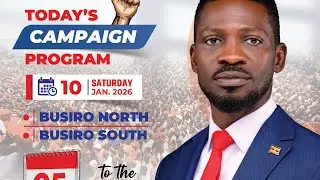 National Unity Platform CAMPAIGNS BUSIRO NORTH AND SOUTH ✊🏿☂️&bull;