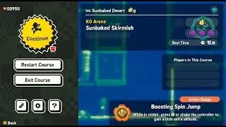 (Sunbaked Skirmish) Super Mario Wonder Personal Best Run (41.15s)