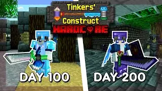 I Survived 200 DAYS in Modded HARDCORE Minecraft