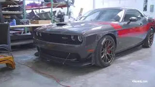 Vicrez Dodge Challenger SRT Hellcat Front vz100662 & Side Splitters vz10662
