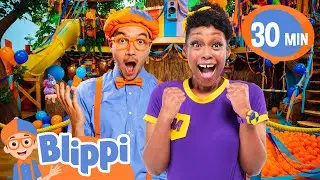Blippi and Meekah Feed BIG and SMALL Animal Friends! | Blippi | Celebrating Diversity