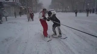 SNOWBOARDING WITH THE NYPD