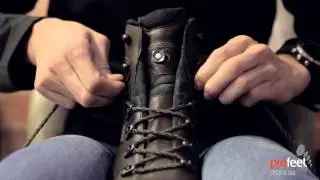 How to do loop lacing on walking boots...
