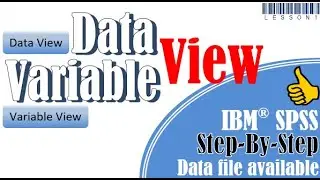 Data view and variable view in SPSS