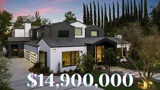 INSIDE HIDDEN HILLS MODERN MANSION WITH A BOCCEBALL COURT