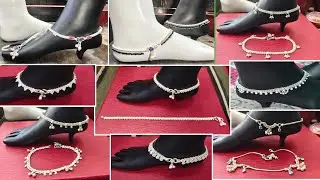 Daily Use Silver Anklet Design/ lightweight silver payal design/roj pahnane ke liye Chandi ki Payal