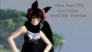 PSO2 Hunter - Sword Skill - Over End