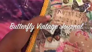Butterfly Vintage Journal | Tsunami Rose DT Project