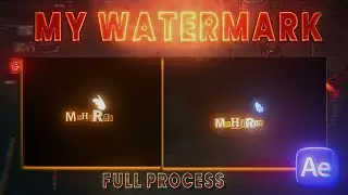 Animated Watermark Tutorial | After Effects Text Animation