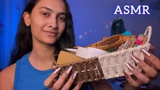 Asmr Long Nail Tapping, Scratching, Tape Sounds, wooden dolphin etc 